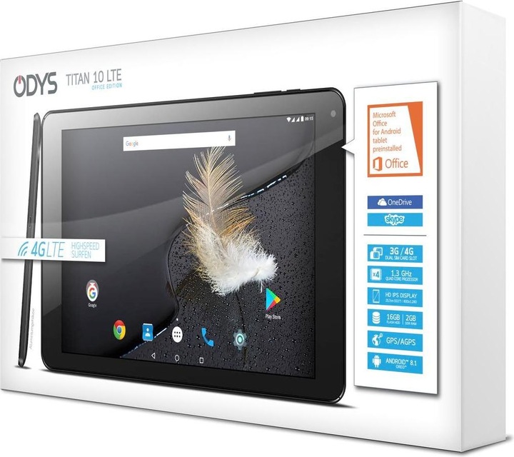 Image du produit Odys n 10 LTE (4G, 10.10", 16 Go, Noir)