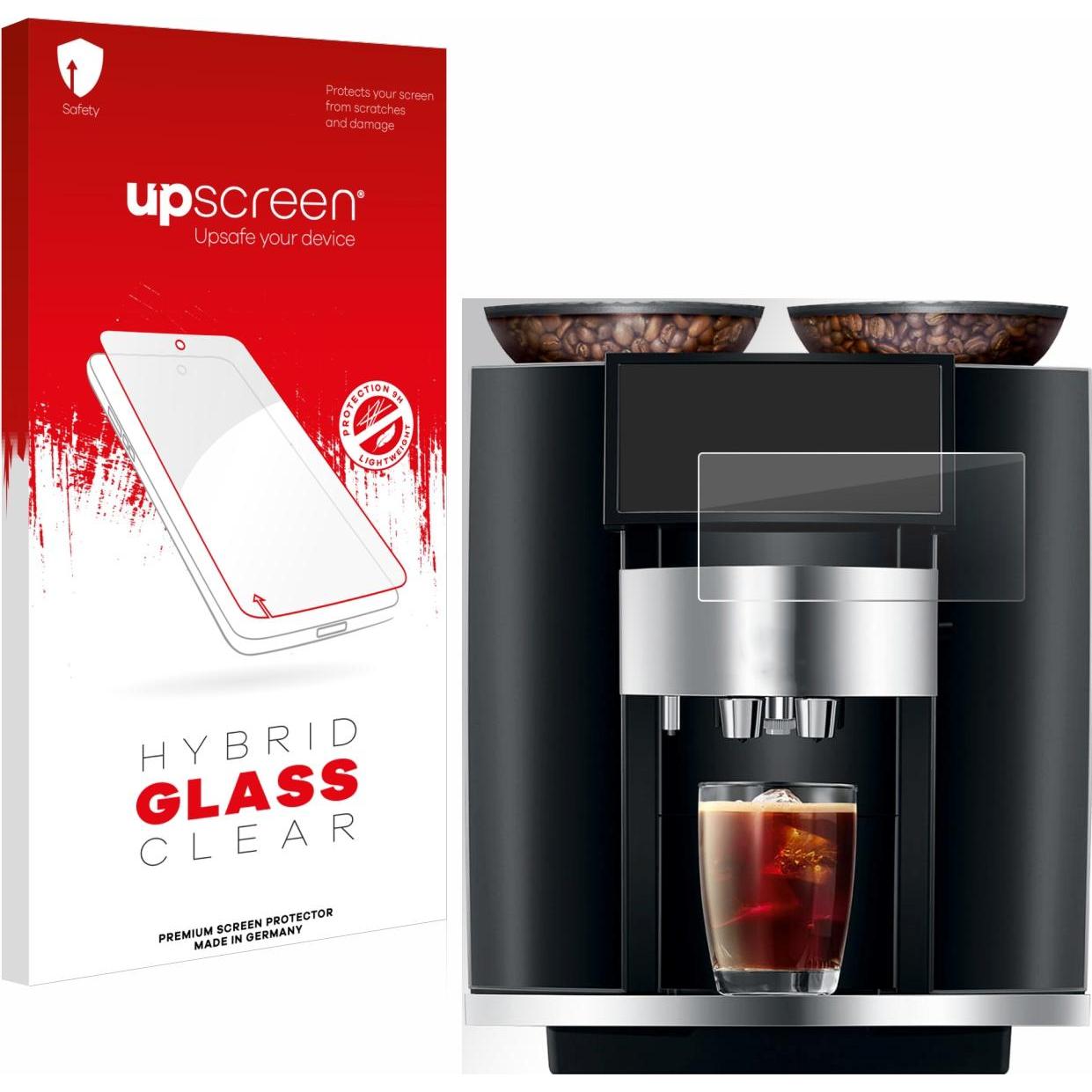 upscreen Scratch Shield Panzerglasfolie, Zubehör Kaffeemaschinen, Transparent