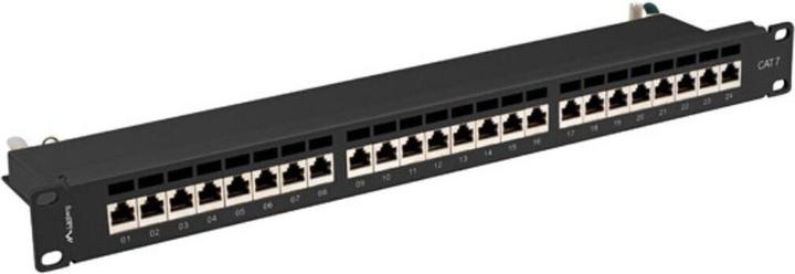 Lanberg Rangierfeld 24-Port 1U Kat.7 FTP Schwarz PPS7-1024-B