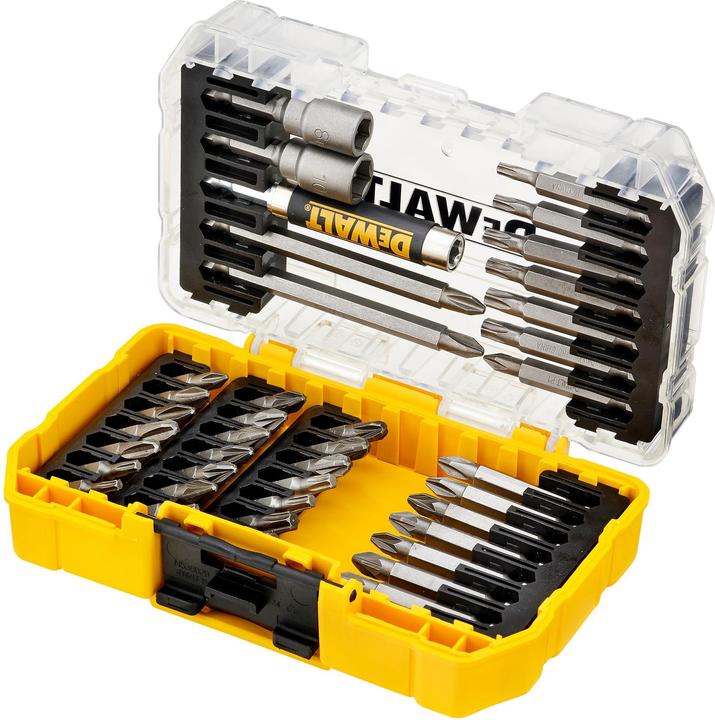 Actual product image DeWalt nozzle set 40 pcs (DT70702QZ) (Cross Phillips PH M1, Cross Phillips PH M2, Cross Phillips PH M3, Cross Pozidriv PZ M2, Cross Pozidriv PZ M3, Hexagon socket TX M10, Hexagon socket TX M15, Hexagon socket TX M25, Hexagon socket TX M30)