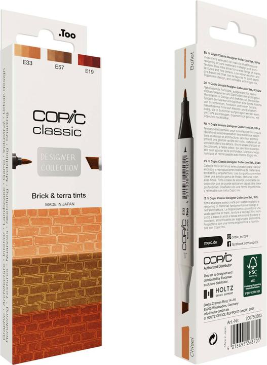 Produktbild Copic Classic Designer Collection (3x)