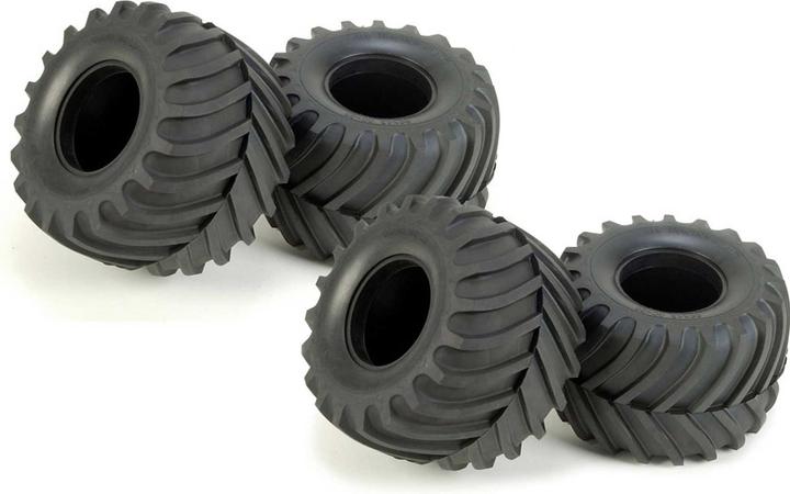 Tamiya Tyre Monster 4 pezzi Midnight Pumpkin