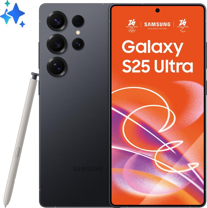 Produktbild Samsung Galaxy S25 Ultra EU (512 GB, Titanium Jetblack, 6.90", SIM + eSIM, 5G)