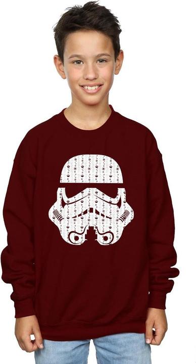 Produktbild Star Wars Christmas Stormtrooper Helmet Sweatshirt Jungen (152, 158)