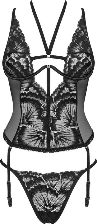 Image du produit Obsessive 2 pc Suspender-set Alessya - black (M, L)