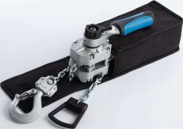 Planeta Hebelzug Tragfähigkeit 250 kg Hubhöhe 1,5 m mit automatischer Lastdruckbremse Gehäuse aus Alu-Dru...