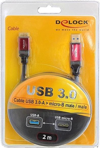 Image du produit Delock USB A - USB Micro (2 m, USB 3.0, 4.50 W)