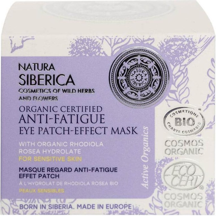 Natura Siberica Masque patch anti-fatigue certifié bio pour peaux sensibles, 50 ml (50 ml)