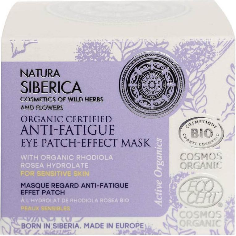 Natura Siberica, Gesichtsmaske, Bio-Zertifizierte Anti-Ermüdungs-Pflastermaske für empfindliche Haut, 50 ml (50 ml)