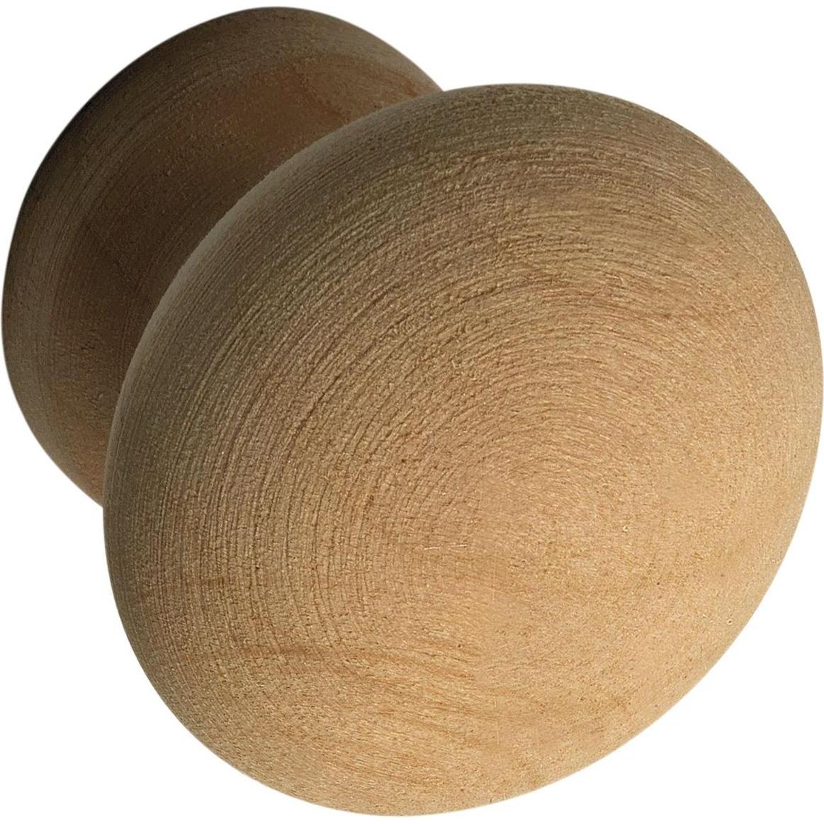 Alles im griff, Möbelgriff, Knopf Hemera ø 45 mm, Tiefe 29 mm, Erle roh