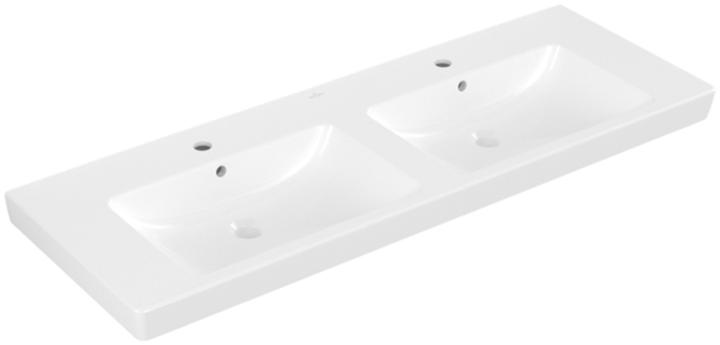 Immagine prodotto Villeroy & Boch Mobile V&B doppio lavabo SUBWAY 2.0 1300x470mm, con ÜL bianco (470 mm, 1300 mm)