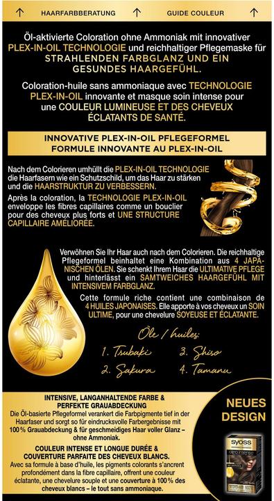 Image du produit Syoss Oleo Intense (5-54 Brun clair froid)