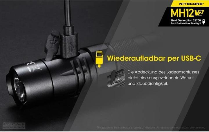 Productafbeelding Nitecore MH12 V2 zaklamp incl. batterij (15.80 cm, 1200 lm)