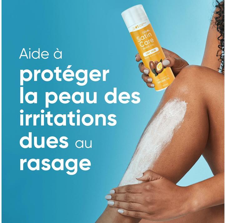 Immagine prodotto Gillette Satin Care Gel Arganöl Rasiergel 200 ml (200 ml, Gel da barba)