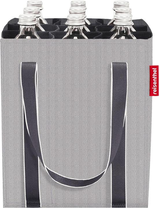 Actual product image reisenthel bottlebag herringbone grey