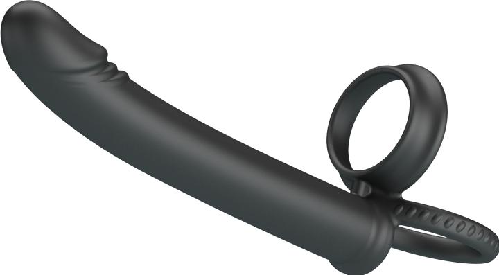 Productafbeelding Pretty Love Dillion Double Penetration Double Cock Ring Black (9.50 cm)