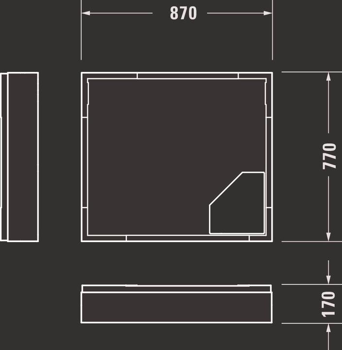 Produktbild Duravit Duschwanne D-Code 900 x 800 x 85 mm wei glatt 720105000000000