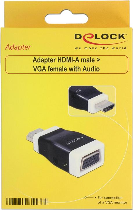 Actual product image Delock HDMI-A to (VGA, Audio, 4.90 cm)