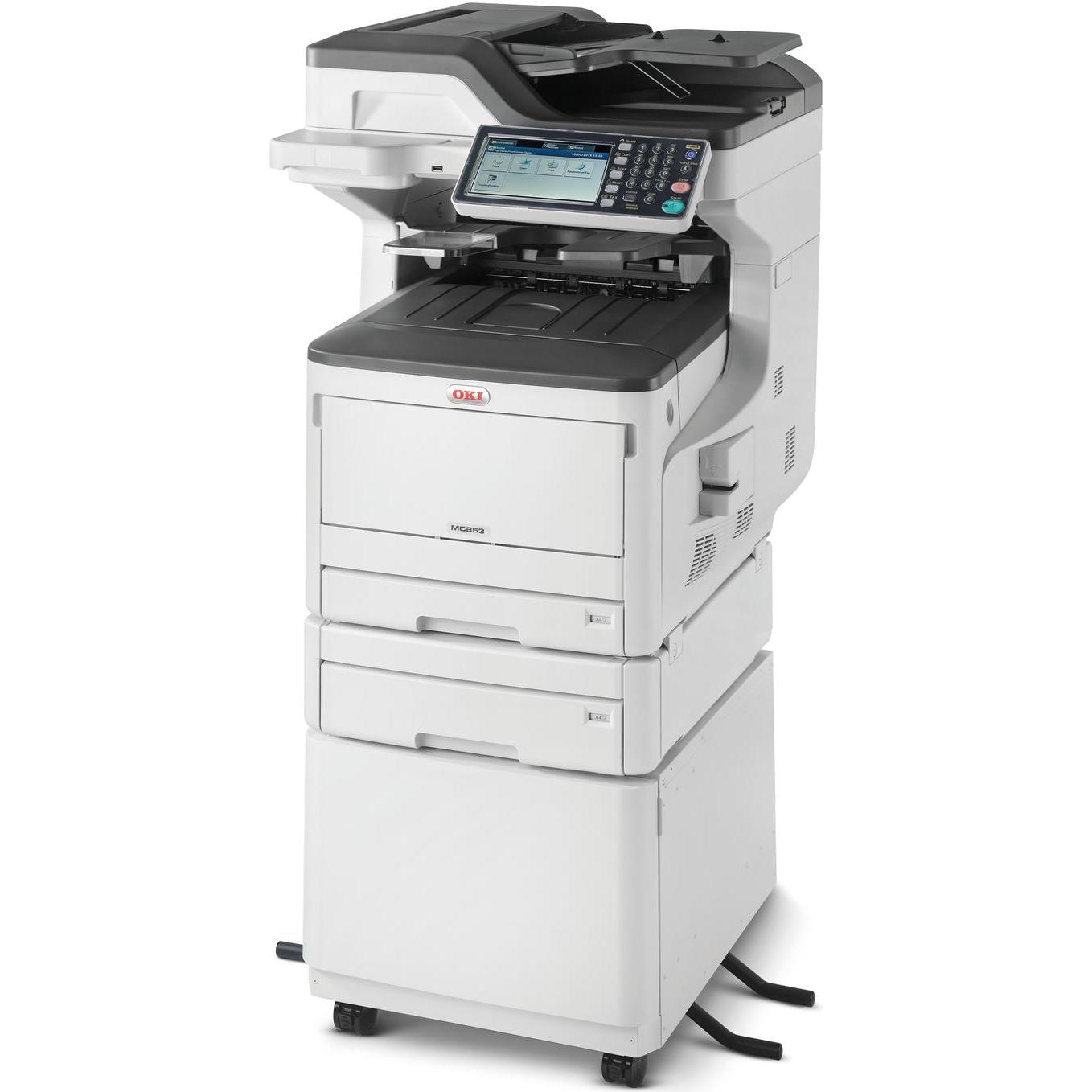 OKI MC853dnct (Laser, Farbe), Drucker, Weiss