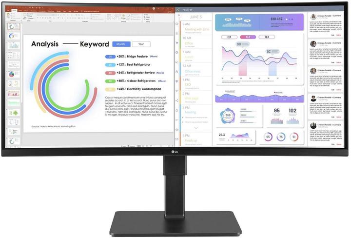 Produktbild LG UltraWide 34BQ77QC-B (3440 x 1440 Pixel, 34")
