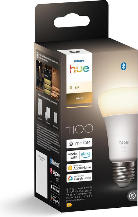 Produktbild Philips Hue W 1100 A60 E27 1P EU (E27, 1100 lm, 1 x)