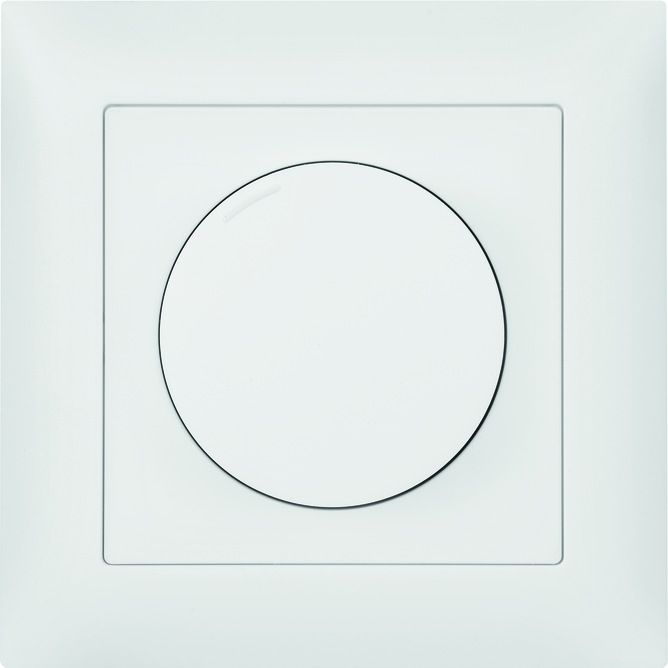 Produktbild Steffen UP Drehdimmer Phasenabschnitt, 20-300W/20-300 VA,88x88mm