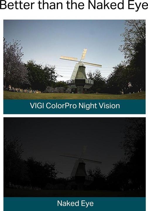 Actual product image TP-Link VIGI C340S(4mm) 4MP Outdoor ColourPro Night Vision Bullet Network Camera (2688 x 1520 pixels)