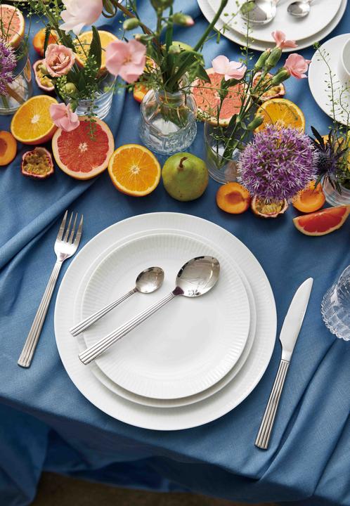Immagine prodotto Aida Relief - Set di 4 piatti da pranzo bianchi - 22 cm (35186) (4 x, 22 cm)