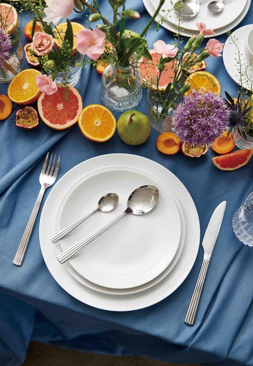 Produktbild Aida Relief - Set of 4 - White lunch plate - 22 cm (35186) (4 x, 22 cm)