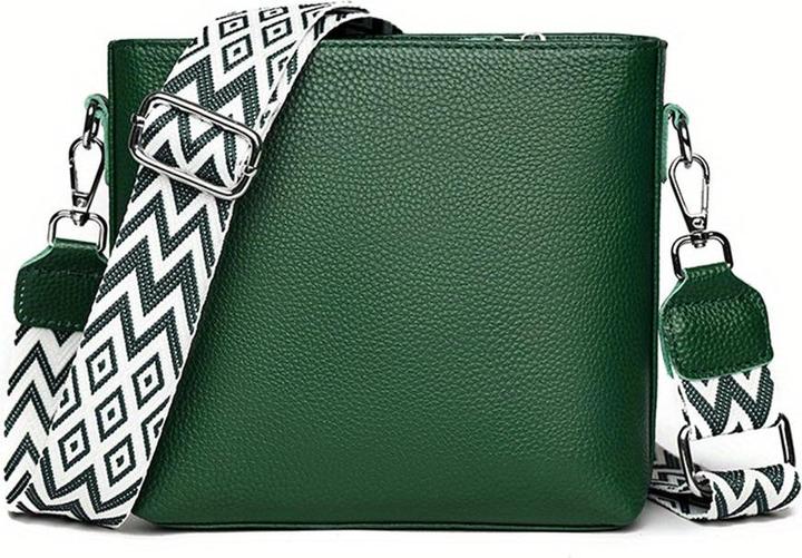Only-Bags.Store Kunstleder Crossbody Umhängetasche, Solid Farbe Messenger Satchel Geldbörse, Casual Fashion