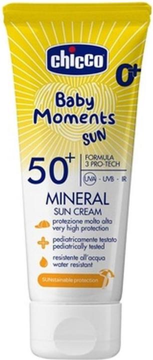 Chicco Sonnencreme Mineral LSF50+ 0m+ Italienisch 75 ml (Sonnencreme Gesicht, SPF 50+, 75 ml)