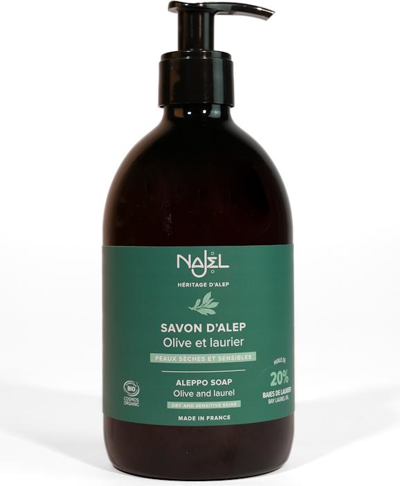 Immagine prodotto Najel Sapone liquido di Aleppo 20% olio di alloro (Sapone liquido, 500 ml)
