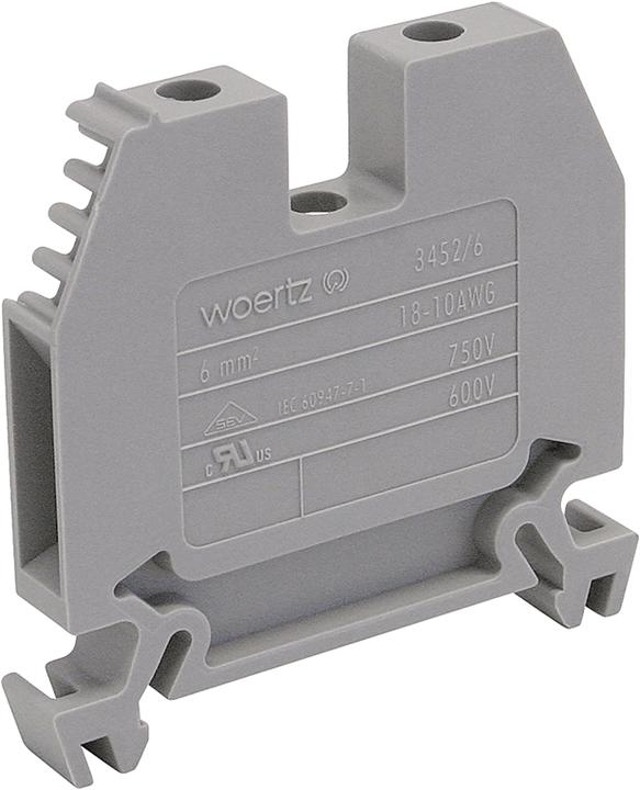 Image du produit Woertz Bornier 6mm2 gris