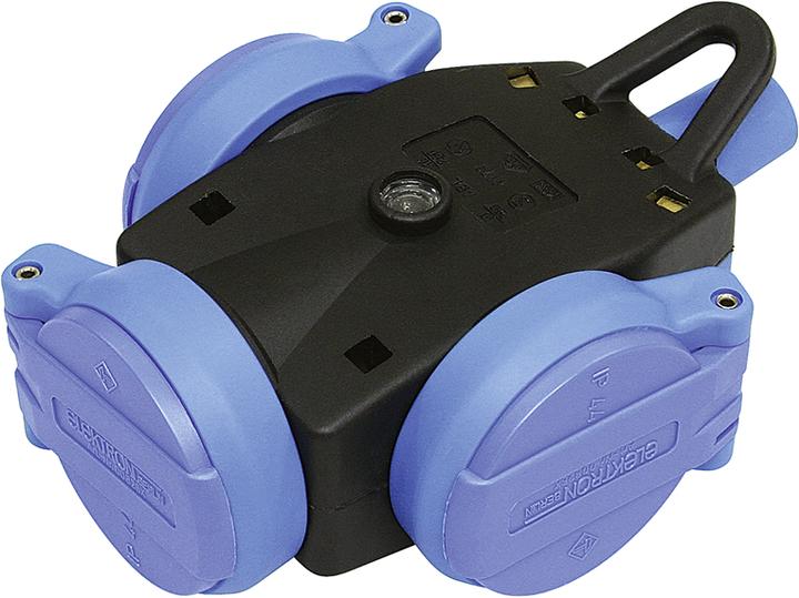 Actual product image Steffen STEKO TPE triple suspension coupling 3xT13 sw/bl (Type 13)