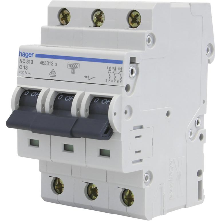 Thumbnail - Hager, Schutzschalter, Einbauautomat "C" 3x 13A