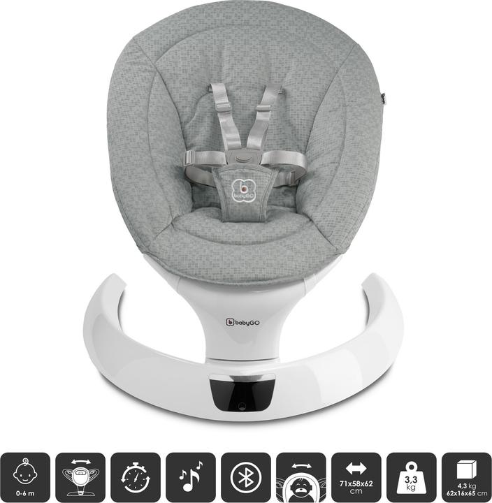 Produktbild BabyGo Swing grau