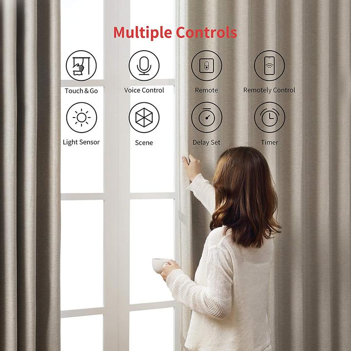Productafbeelding SwitchBot Smart Curtain Motor U Rail 2 zwart