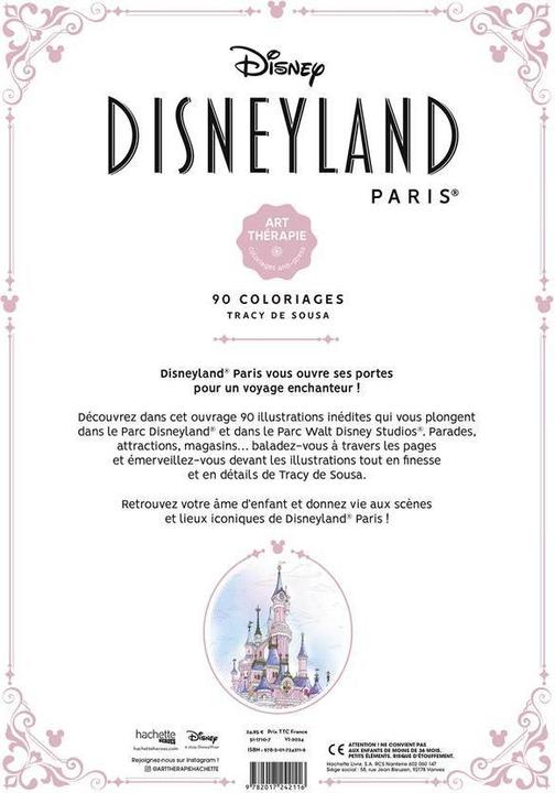 Actual product image Disneyland Paris : 90 coloriages (French, Sousa Tracy de, 2024)