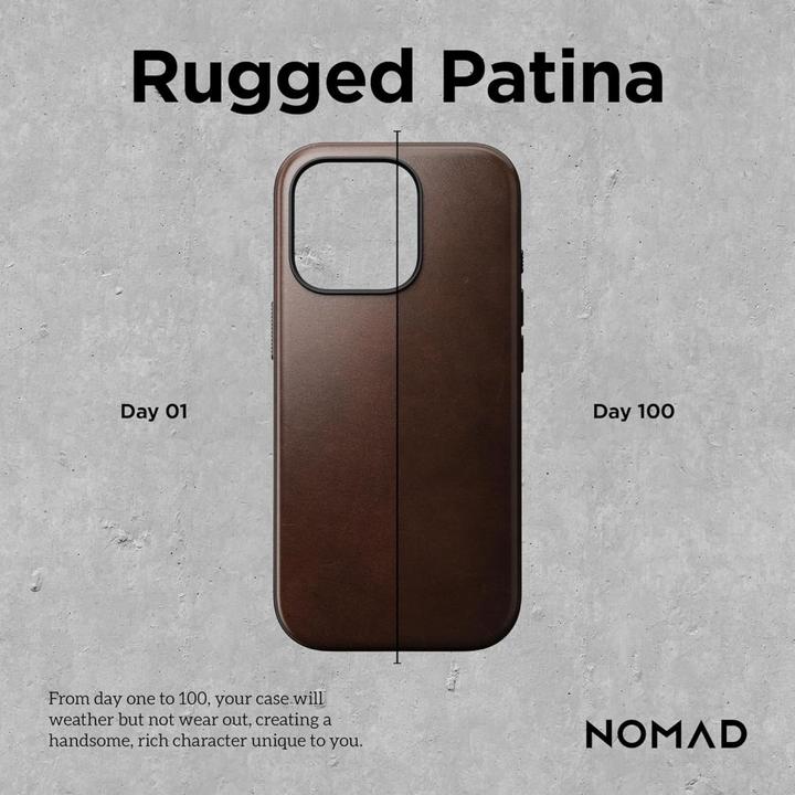 Produktbild Nomad iPhone 16 Pro Max MagSafe Hülle aus Leder (Apple iPhone 16 Pro Max)