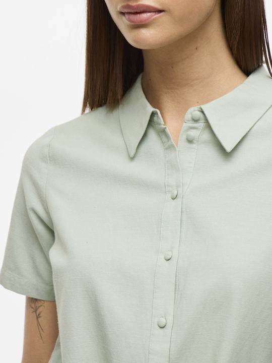 Image du produit Vila Vorn gebundene Kurzarmhemd (38)