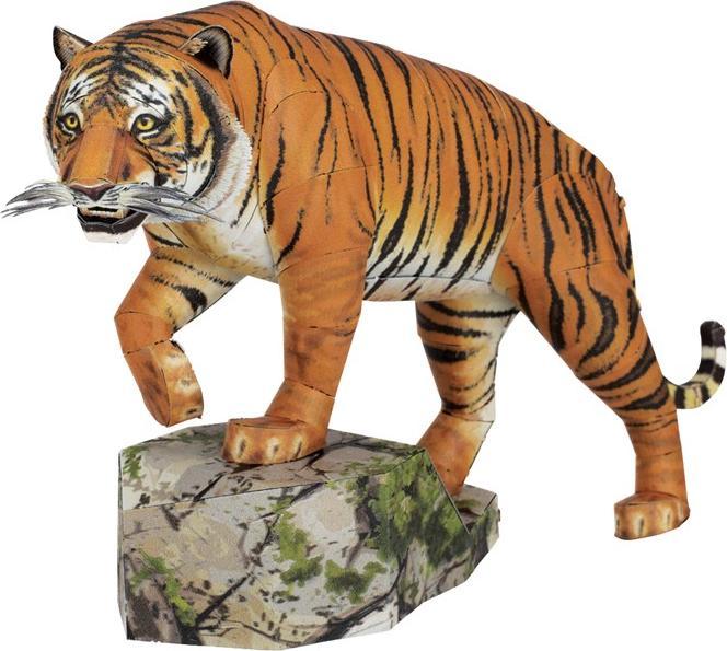 Actual product image Metal Earth Bengalischer Tiger (farbiges Modell)