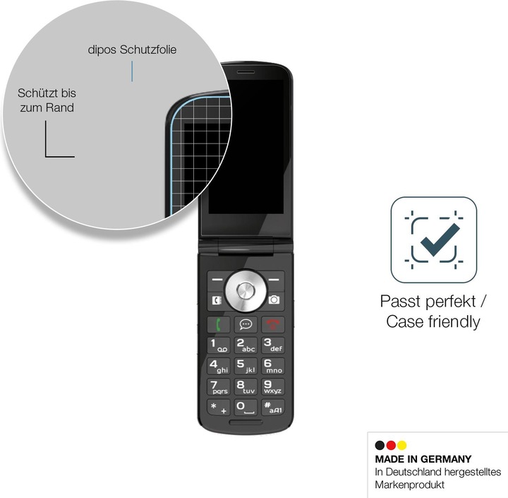 Actual product image Dipos Anti-Shock Screen Protector Matte (1 Piece, Emporia TouchSmart)