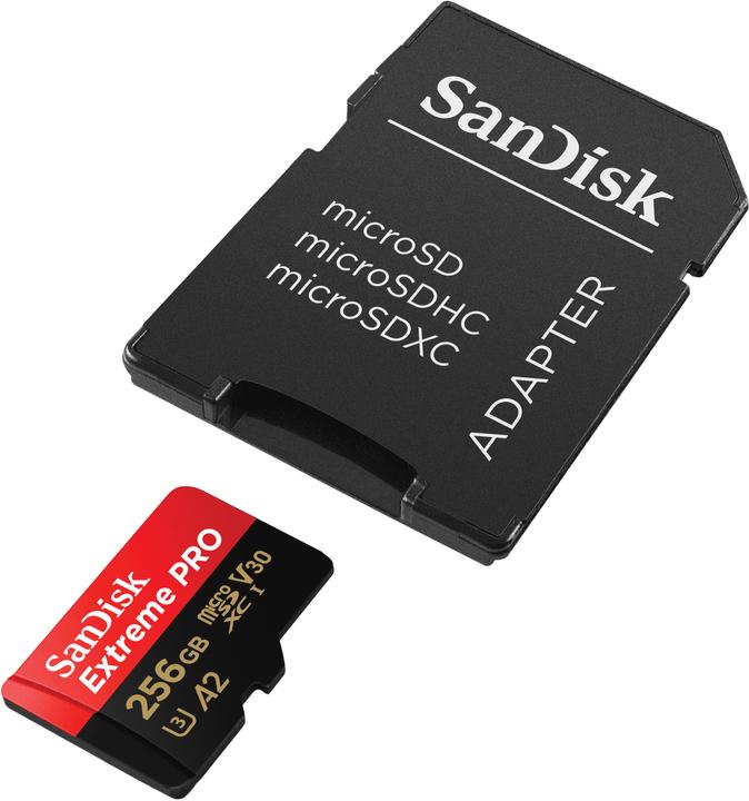 Productafbeelding SanDisk Extreme PRO UHS-I V30 (256 GB, microSDXC, U3, UHS-I)