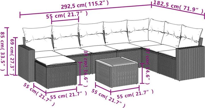 Produktbild vidaXL Leanna