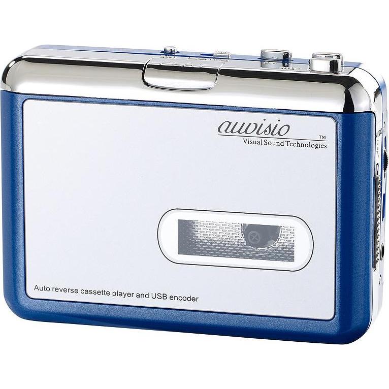 Auvisio Tape2PC, Lettore MP3 + dispositivo audio portatile, Argento, Bianco