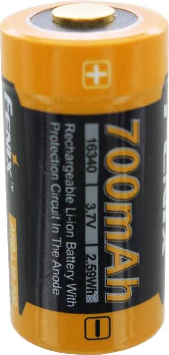 Actual product image Fenix Battery CR123 A 2 pieces and quick charger (2 pcs., CR123A, 760 mAh, Rechargeable battery)