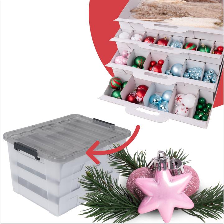 Produktbild Stackmeister Aufbewahrungsbox Mit Deckel Für Weihnachtsdeko