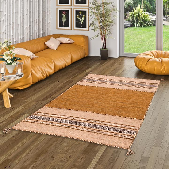 Produktbild Pergamon Natur Teppich Kelim Navarro (140 x 200 cm)