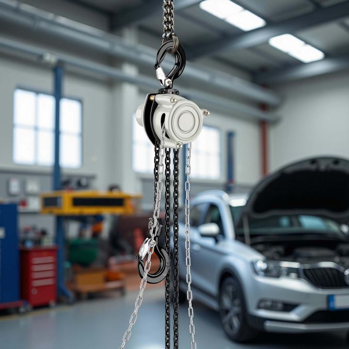 Immagine prodotto Wiltec Kettenzug bis 1t Handkettenzug 5m Hubhöhe Tragmittel Hebezeug Hebelzug