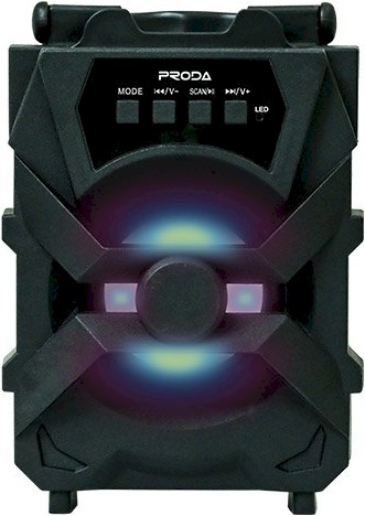 Actual product image Proda Xunshen Portable Wireless Bluetooth Speaker FM Radio + Micro SD (4 h, USB power delivery)